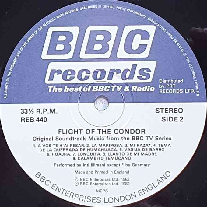 REB 440 Flight of the condor Various from the BBC records and Tapes library Label